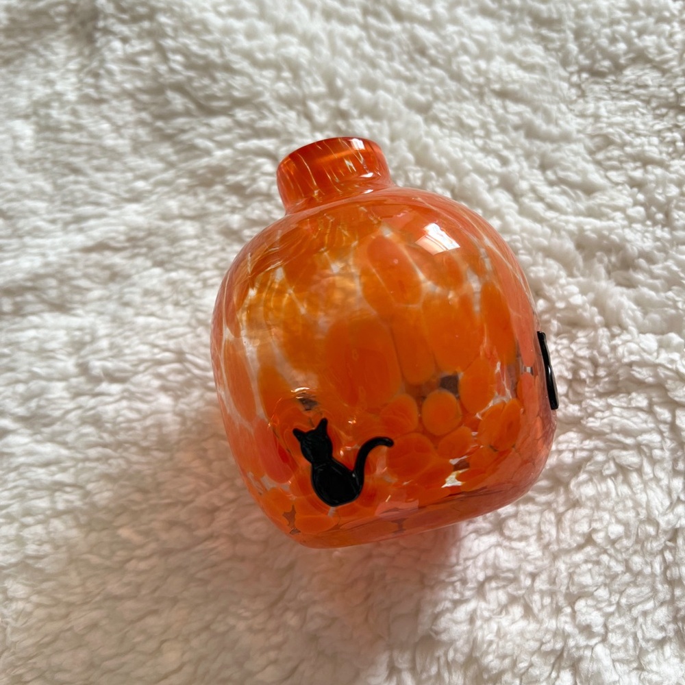 Anthropologie icon halloween cat vase NWT Mystic Icon 4" Glass Bud Vase 2024 - Picture 3 of 3